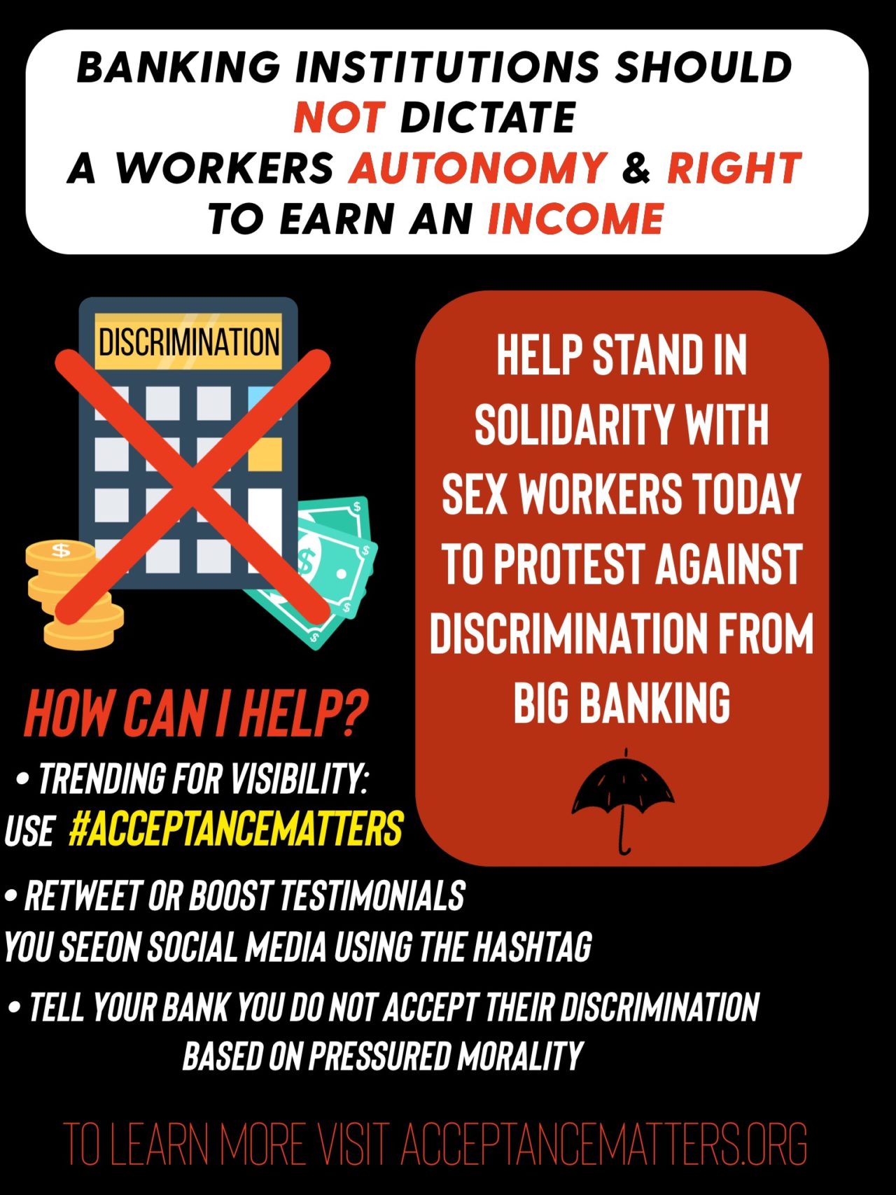 Sex Work Banking Acceptancematters Lgbtq Workers Demand Banks Like Mastercard End 8919